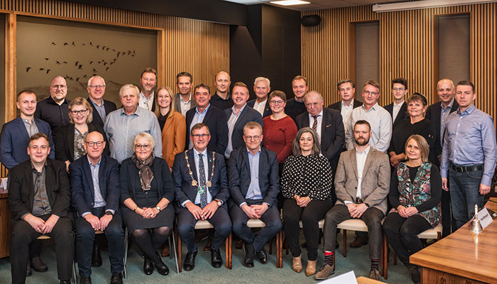 Gruppebillede af Byrådet for årene 2022-2025